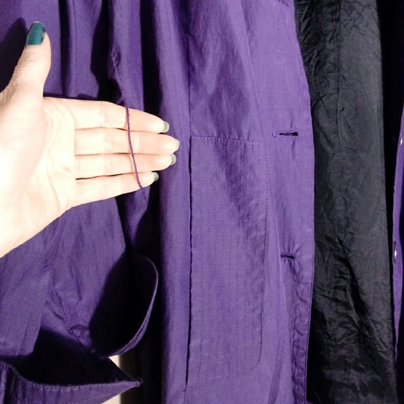 Chico's Lightweight Spring Jacket, Deep Purple - Picture 6 of 6